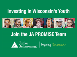 Join the JA PROMISE Team - Northcentral Area